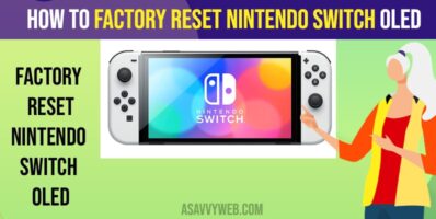 How to Factory Reset Nintendo Switch OLED