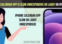 How to Fix Calendar App is Slow Unresponsive or Laggy on iPhone iOS 15