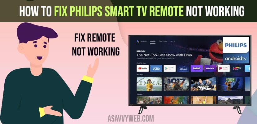 Fix Philips Smart tv Remote Not Working