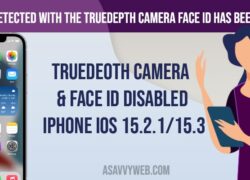 Problems was detected with the TrueDepth camera & Face ID has been disabled iPhone iOS 15.2.1/15.3
