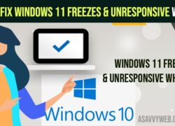 How to Fix Windows 11 Freezes & Unresponsive When IDLE