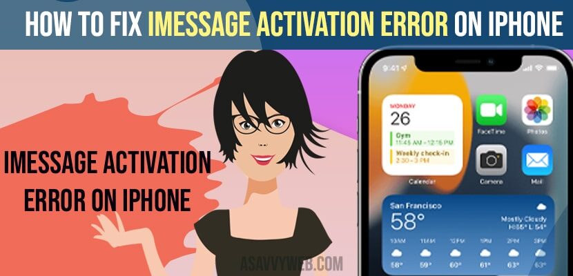Fix iMessage Activation Error on iPhone