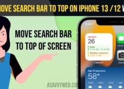 Move Search Bar to Top on iPhone 13 12 with ios 15