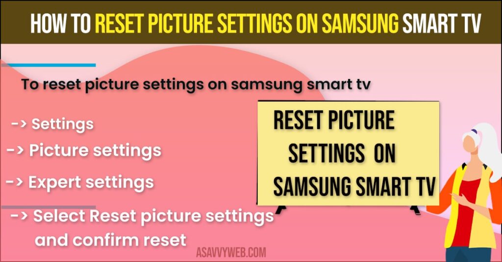  Reset Picture Settings on Samsung Smart tv