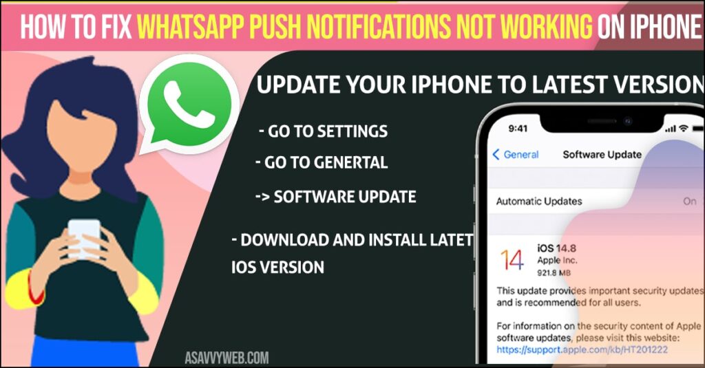 How to Fix Whatsapp Push Notifications Not Working on iPhone 