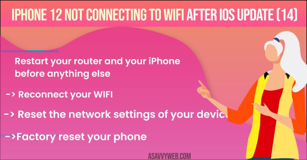 iPhone 12 Not Connecting to WiFi After iOS Update