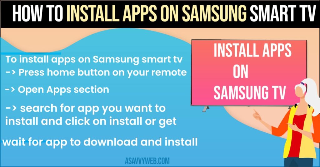 Install Apps on Samsung  TV