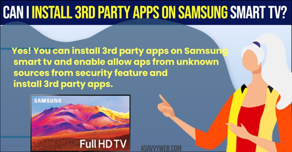 install 3rd Party Apps on Samsung Smart tv