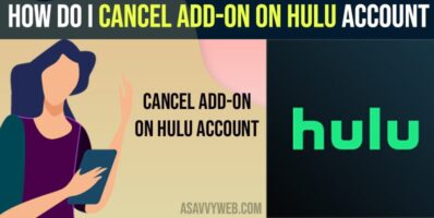 Cancel Add-on On Hulu Account