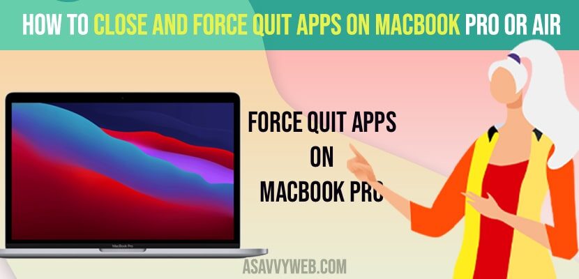Close and Force Quit Apps on MacBook Pro or Air