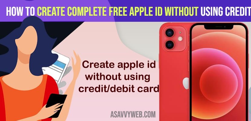How to Create Complete Free Apple ID Without Using Credit or Debit Card and Create iCloud id