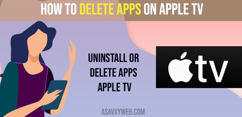 How to Delete Apps on Apple tv