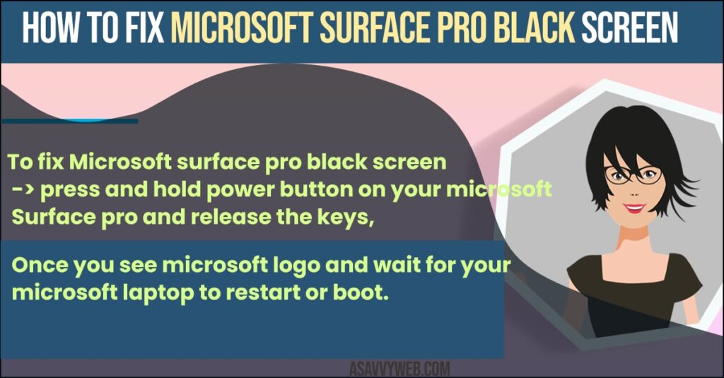Microsoft Surface Pro Black Screen