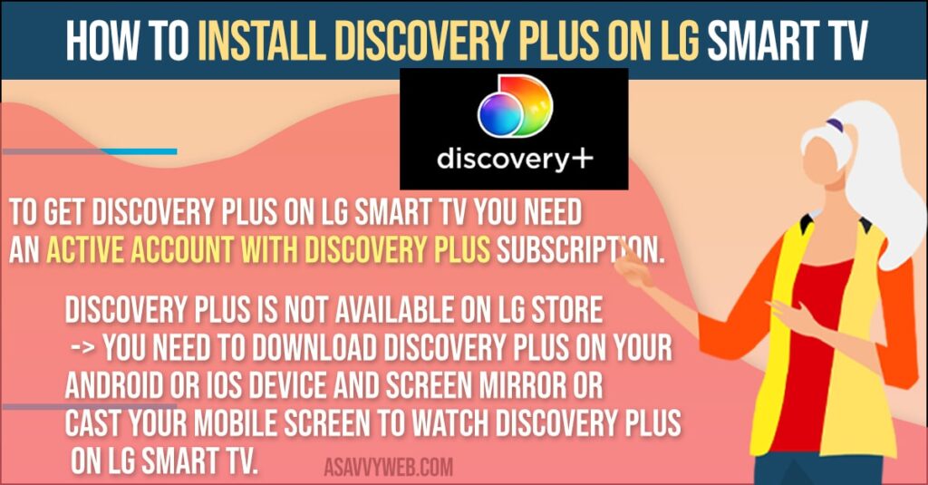 Install Discovery Plus on LG  Smart tv