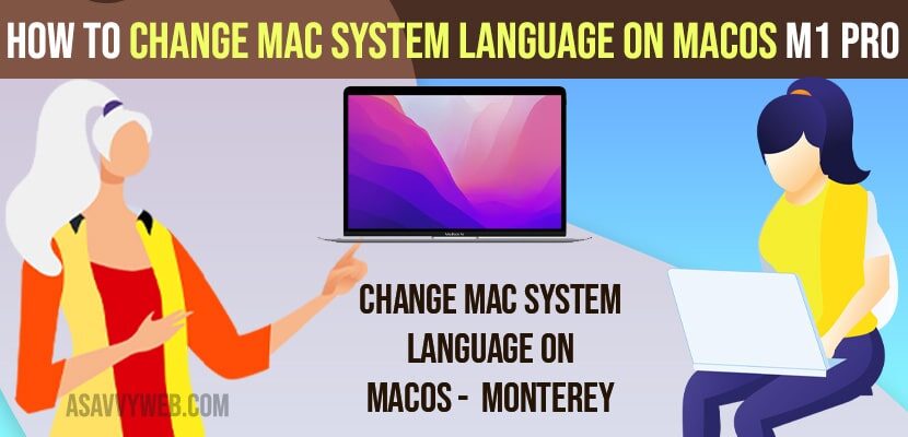 How to Change Mac System Language on MacOS M1 Pro