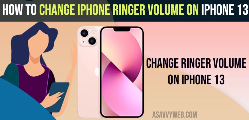 Change iPhone Ringer Volume on iPhone 13