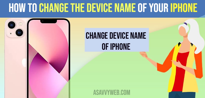 Change the Device Name of your iPhone