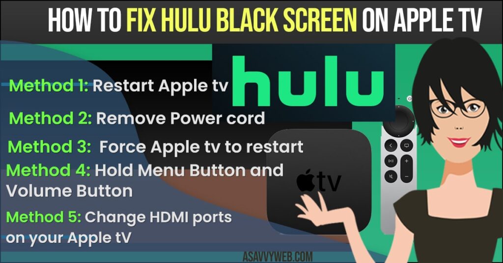  fix Hulu Black Screen on Apple TV