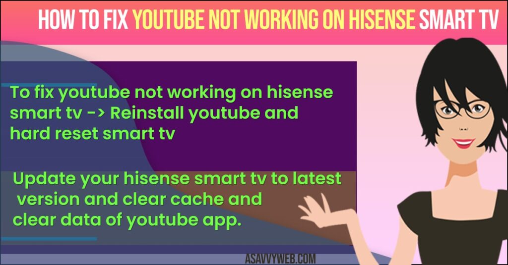 fix Youtube Not Working on Hisense Smart tv