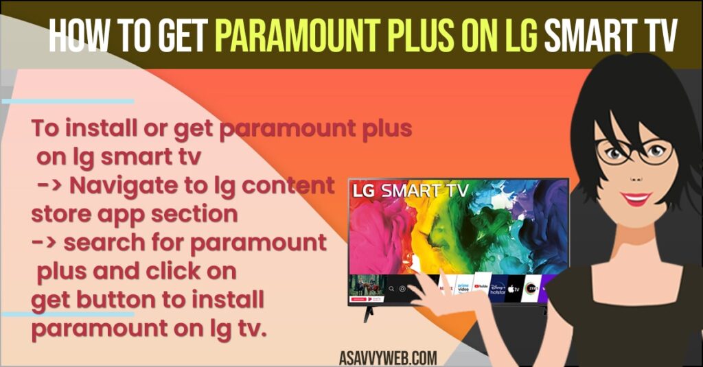 Get Paramount Plus on LG Smart tv