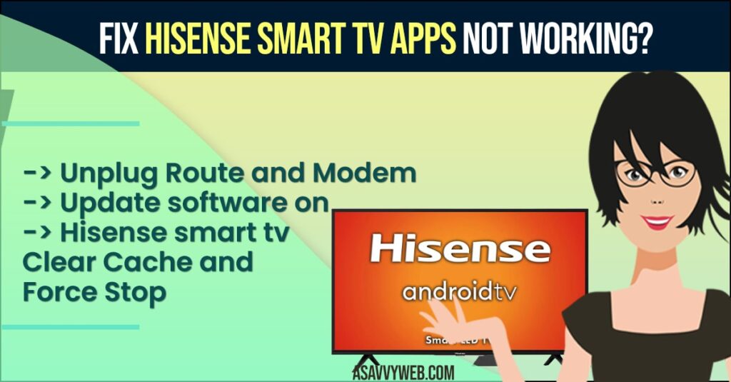 Hisense Smart tv Apps Not Working