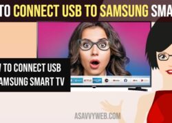 Connect USB to Samsung Smart tv
