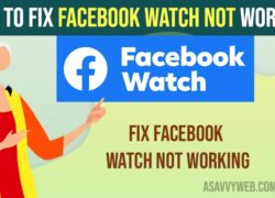 Fix Facebook Watch Not Working iPhone