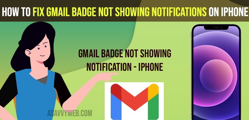 Fix Gmail Badge Not Showing Notifications on iPhone