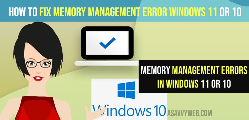 Fix Memory Management Error Windows 11 or 10