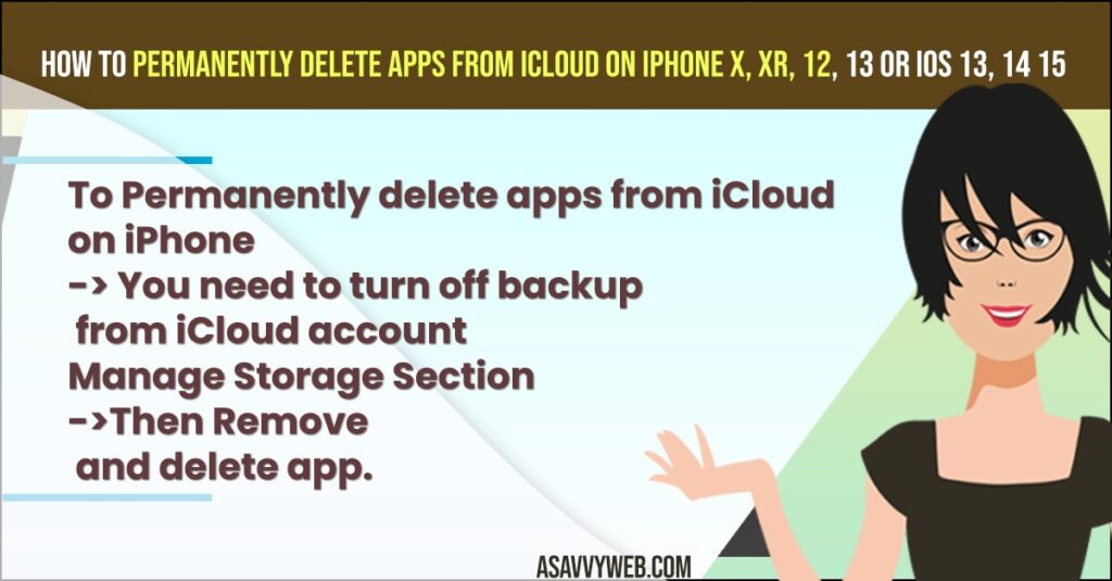 How to Permanently Delete Apps from iCloud on iPhone X, XR, 12, 13 or iOS 13, 14 15