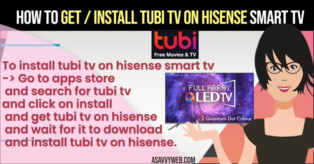 Install Tubi tv app on Hisense Smart tv