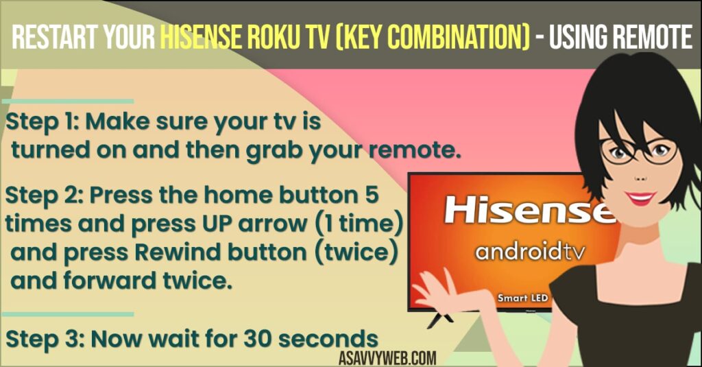 Restart your Hisense Roku tv