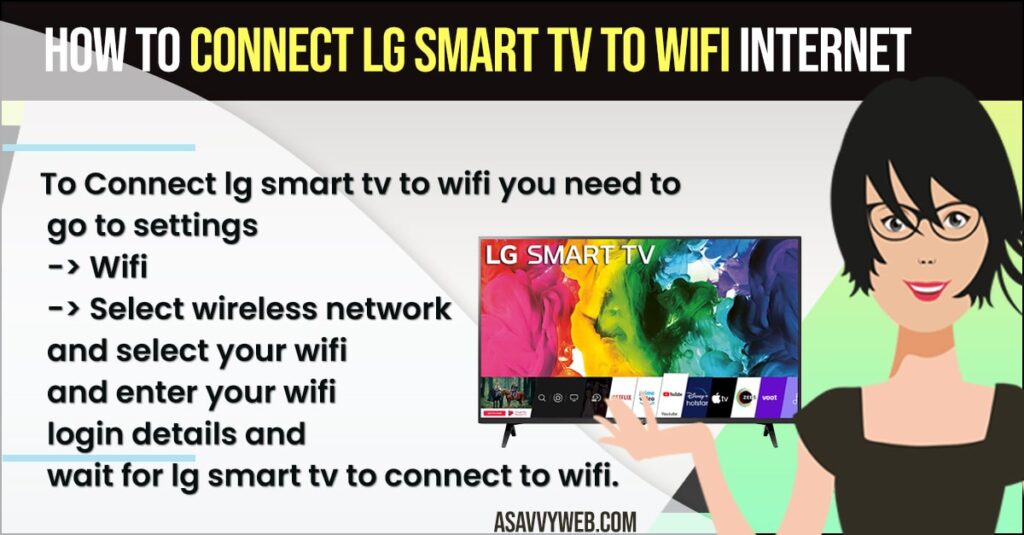 How to Connect LG tv to WIFi
