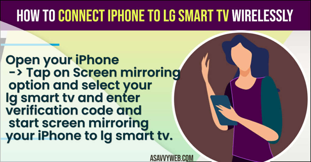 Connect iPhone to LG Smart TV Wirelessly
