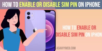 How to Enable or Disable SIM PIN on iPhone