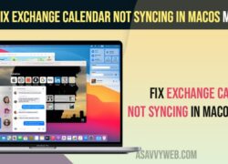 How to Fix Exchange Calendar Not Syncing in macOS Monterey