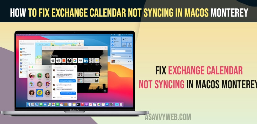How To Fix Exchange Calendar Not Syncing In MacOS Monterey A Savvy Web