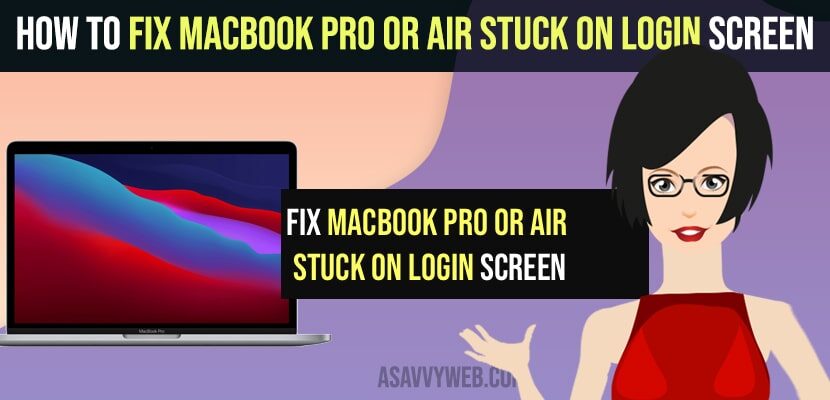 Fix MacBook Pro or Air Stuck on Login Screen