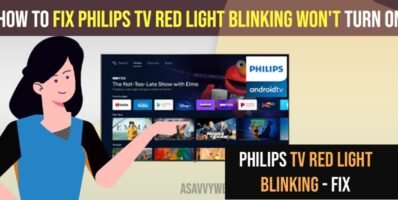 Philips Tv Red light Blinking Won't Turn on