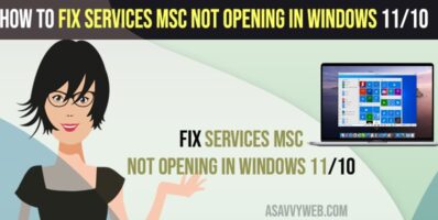 Fix Services Msc Not Opening in Windows 11