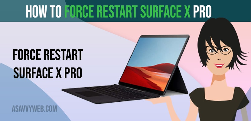 Force Restart Surface X Pro