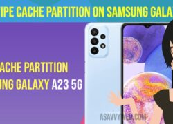 Wipe Cache Partition on Samsung Galaxy A23 5G