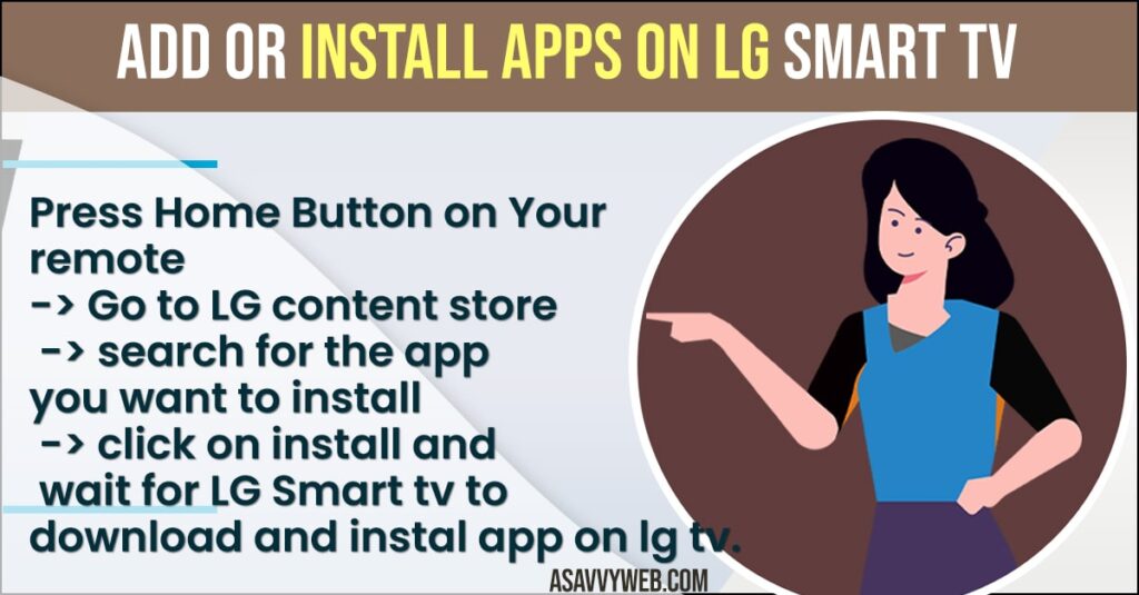 How to Add or Install apps on LG Smart tv