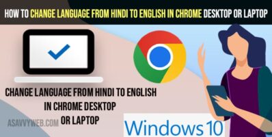 Change Language From Hindi to English in Chrome Desktop or Laptop