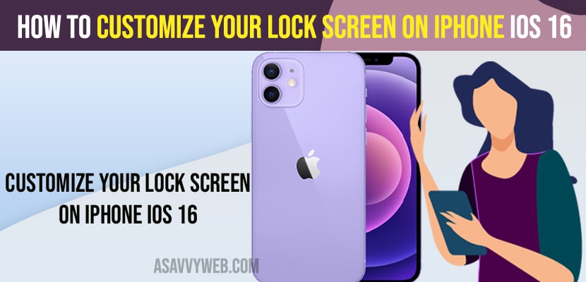 Customize Your Lock Screen on iPhone iOS 16