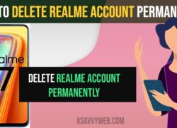 Delete Realme Account Permanently