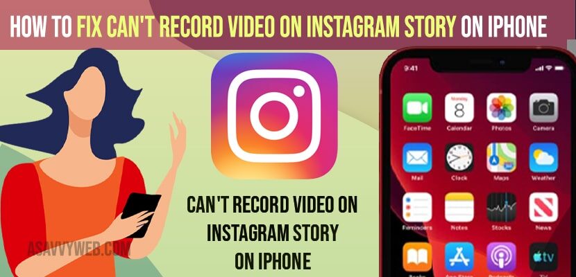Fix Can't Record Video on Instagram Story on iPhone