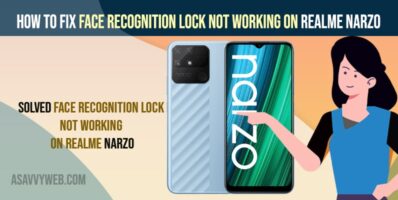 Fix Face Recognition Lock Not Working on RealMe Narzo