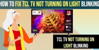 Fix TCL TV Not Turning on Light Blinking