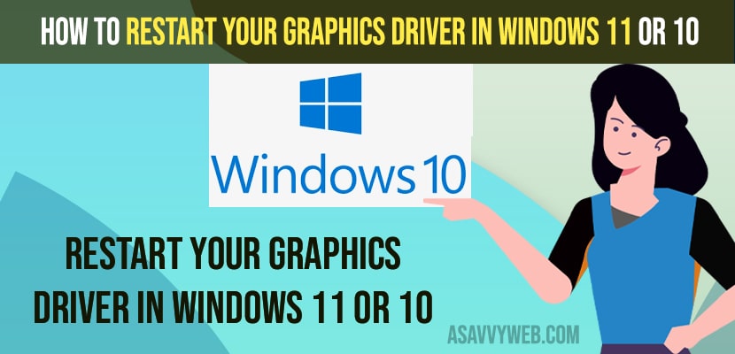 Restart Your Graphics Driver in Windows 11 or 10